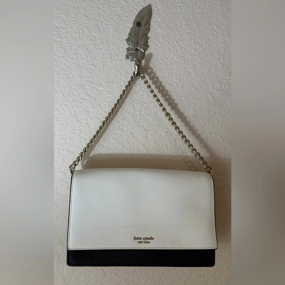 Kate Spade New York Women's Madison Saffiano Leather Convertible Crossbody Bag - Picture 9 of 10